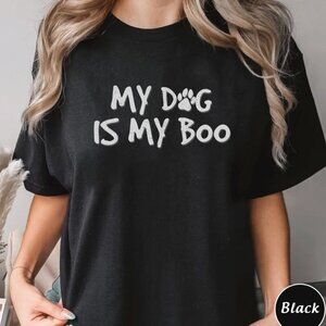 My Dog Is My Boo Cute Halloween Dog Lover Graphic T-Shirt